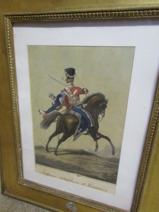 3 Cavalry prints, framed and glazed - Image 4 of 4