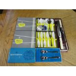 Boxed cutlery sets including Spear & Jackson and Ainsley