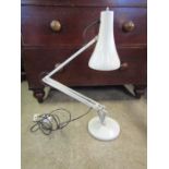 White Angle Poise table lamp