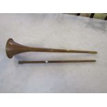 Antique Copper 2 piece Carriage horn