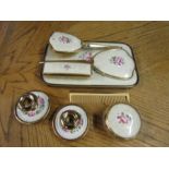 Dressing table set including candle stick holders etc