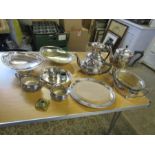 Plated items including teapots and coffee pots etc