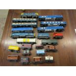 Trains - Triang Hornby, Pullman, Lima- trains, wagons, vans, coaches, a list is included in photo of