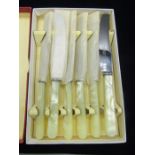 Set of stainless steel knives