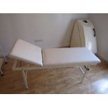 Adjustable beauty bed from local beauticians due to relocating. Items will need collecting from