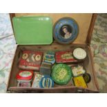 A collection of vintage tins