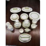 Royal Doulton 'Rondelay' dinner service comprising 7 dinner plates, 6 side plates, 6 cake plates,