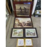 6 framed prints