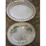 2 oval platters