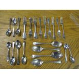 Silver plated and Hallmarked Silver cutlery.