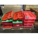 Plastic office paper trays