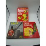 3 Vintage Eagle Annuals - Number 9 and Number 12 (1963) both with dust covers and Riders of the