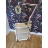Metal trolley with mag light from local beauticians due to relocating. Items will need collecting