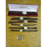 7 Watches including boxed Constant watch