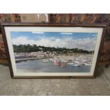 A photograph of a harbour in Dorset 68cm x 112cm approx