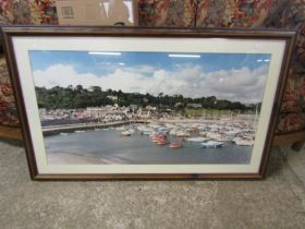 A photograph of a harbour in Dorset 68cm x 112cm approx