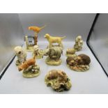 Teviotdale animal figurines x 10