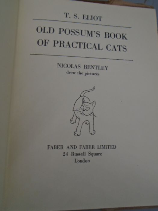 T.S Elliot, drawings by Nicolas Bentely old possums book of practical cats (?1948) Faber & Faber ltd - Image 3 of 9