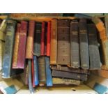 A box of vintage bibles and books relating to..