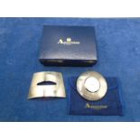 Aquascutum of London boxed clock with stand