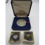 Royal British legion medallion and pin badges