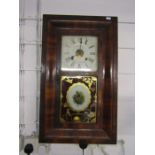 American Wall clock with floral detail