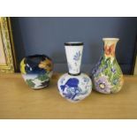 3 ceramic vases