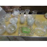 good quality cut glass and crystal ware to include bowls, comports, vases etc