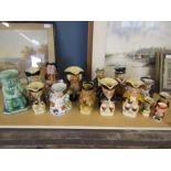 A collection of Toby jugs, most by Tony Wood