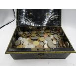 A tin of mixed coinage