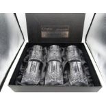 Boxed lead crystal tumblers