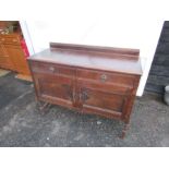 Oak Old Charm style sideboard H100 W124cm D49cm approx