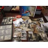 Vintage photographs and mixed ephemera- a1 979 dragon calendar, invitations, booklets etc