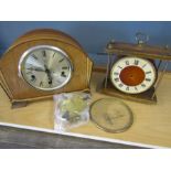Enfield Royal mantel clock plus one other a/f