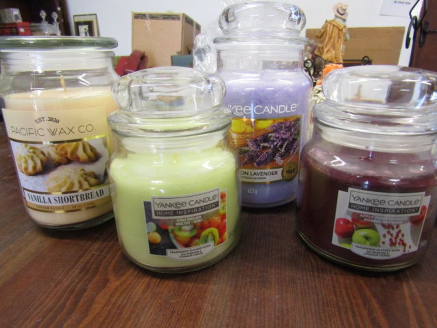 Yankee candles, scented candles, candle holders, tea lights etc - Image 2 of 7