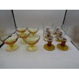 Retro sundae glasses