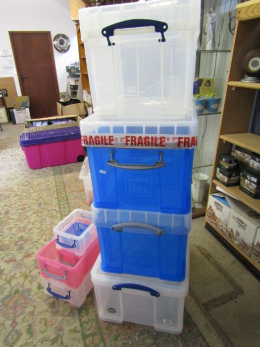 A collection of storage tubs and boxes - Image 2 of 2