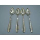 Four Alvin sterling silver spoons
