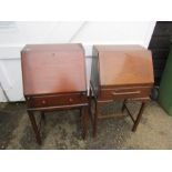 2 ladies writing bureau's H102cm W54cm D40cm approx