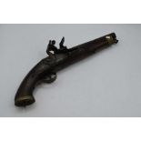 A military flintlock pistol by Moore dated 1782 with East India Company markings