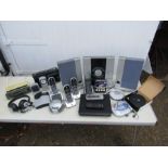 Electricals from a house clearance including portable CD players, cordless phones, retro radio and