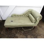 A chaise lounge in need of re-upholstering approx 50x27"