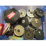9 trout reels and 2 spools- intrepid, rimfly etc
