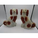A pair of Staffordshire Spaniels