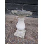 Concrete sundial H41cm approx