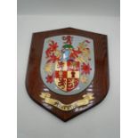 Heraldic Coat of Arms for 'Murphy', hand painted 30 x 36cm