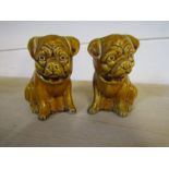 a pair of vintage china dogs
