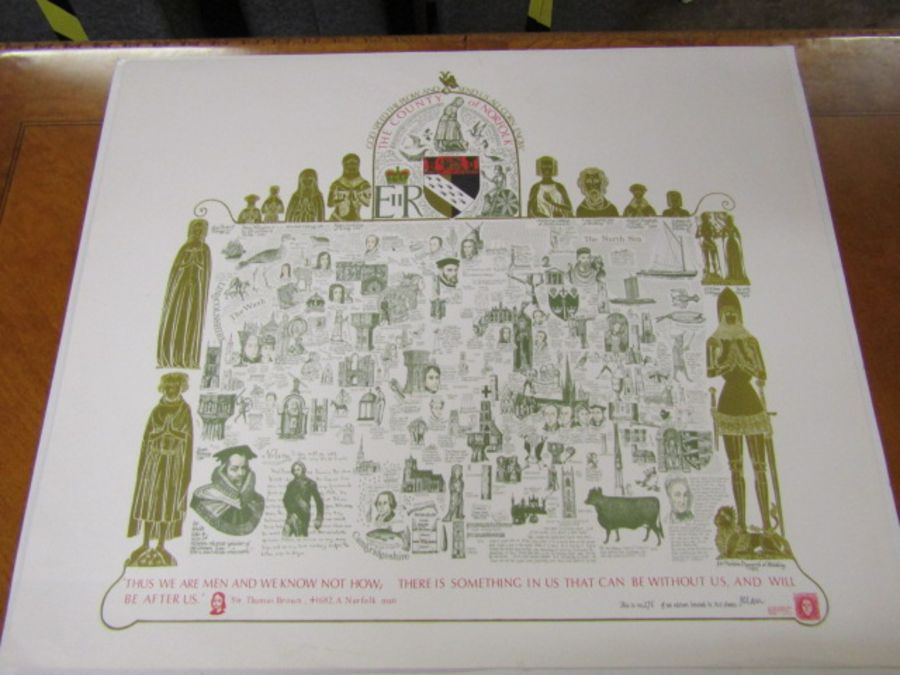 Limited numbered Norfolk print and Bayeux Tapestry print - Image 3 of 6