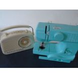 A John Lewis sewing machine and Steepletone Radio a/f