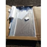 An L shaped shower screen, new in box (for L shaped bath)